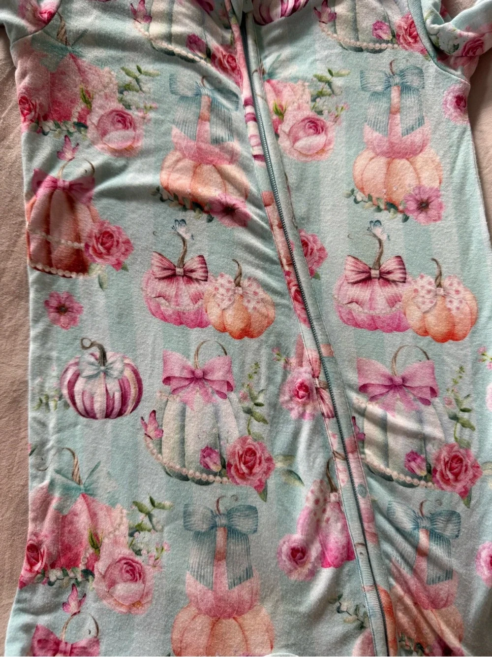 Posh Peanut 9-12 month pumpkin footie pajama